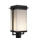 Justice Design Clouds Pacific 1-light Matte Black LED Outdoor Post Light, Clouds Shade