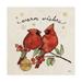 Janelle Penner 'Christmas Lovebirds Ix' Canvas Art