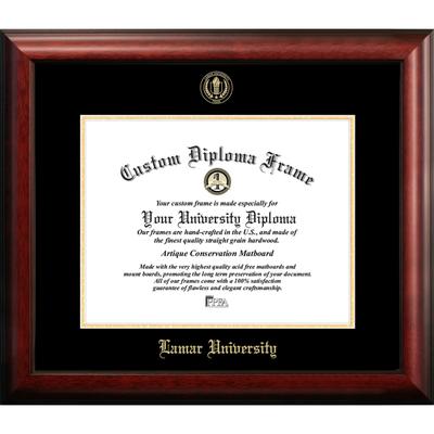 Lamar University 14w x 11h Gold Embossed Diploma Frame