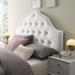 Carson Carrington Labbsand Twin Diamond Tufted Velvet Headboard