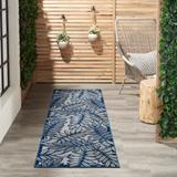 Nourison Aloha Leaf Print Vibrant Indoor/Outdoor Area Rug