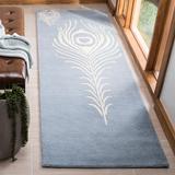 SAFAVIEH Handmade Soho Simi Peacock Feather N.Z. Wool Rug