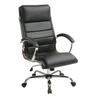 Executive Office Chair with Padded Arms in Faux Leather