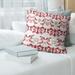 San Francisco Football Baroque Pattern Accent Pillow-Faux Linen