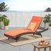 Salem Outdoor Wicker Adjustable Chaise Lounge with Cushion by Havenside Home