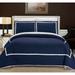 Porch & Den Sevenmile 3-piece Navy Quilt Set