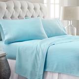 Soft Essentials Stripe Pattern 4-piece Deep Pocket Bed Sheet Set