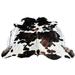 Premium White/Black 100-percent Natural Argentinean Cow Hide - 5' x 7'