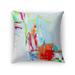 Kavka Designs blue/ green/ orange/ purple tropical tease accent pillow with insert