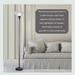 Bronze Floor Lamp with White Glass Shade - Measures: L:12 in. x W:12 in. x H:71.2 in.