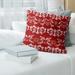 San Francisco Football Baroque Pattern Accent Pillow-Faux Linen