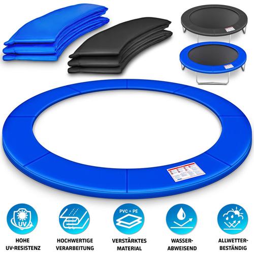 Trampolin Randabdeckung Blau Ø244 cm Federabdeckung reißfest Randschutz - Kiduku