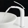 HOBasin-Robinet de Cascade Chaude et Froide en Laiton Massif Blanc et Noir Accessoire de Cuisson