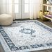 White 36 x 0.28 in Area Rug - Andover Mills™ Arignote Oriental Machine Made Power Loom Blue/Navy Area Rug | 36 W x 0.28 D in | Wayfair