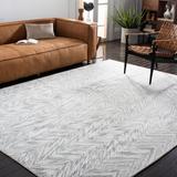 Gray 60 x 0.28 in Indoor Area Rug - Union Rustic Kenosha Chevron Handmade Tufted Area Rug Viscose/Wool | 60 W x 0.28 D in | Wayfair