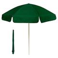 Garden Parasol 2M Patio Umbrella Sun Shades | Small Portable Beach Parasols with tilting waterproof Canopy | UV Protective Outdoor Parasols | Garden Table Umbrellas with Metal Pole (Green)