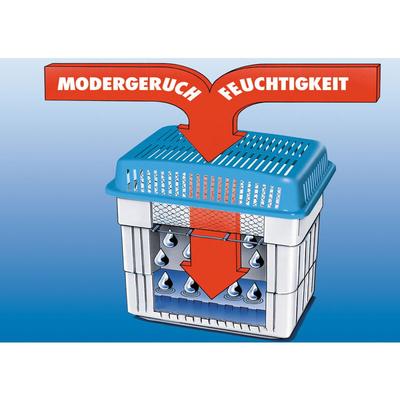 Wenko - Feuchtigkeitskiller mit 2 kg Granulatblock, Raumentfeuchter, fasst bis zu 4,7l