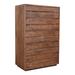 Aurelle Home Marlene Brown Rustic Acacia Wood Chest