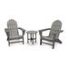 POLYWOOD Vineyard 3-piece Outdoor Adirondack Chair and Table Set