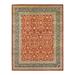 Overton Hand Knotted Wool Vintage Inspired Traditional Mogul Orange Area Rug - 8' 0" x 10' 3"