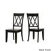 Eleanor Oak Farmhouse Trestle Base 5-Piece Dining Set - X Back by iNSPIRE Q Classic