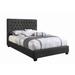 Coaster Furniture Chloe Charcoal Tufted Upholstered Bed