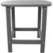 Hanover Outdoor Grey All-Weather Side Table