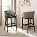 SAFAVIEH Brando Rattan 30-inch Bar Stool - 22.3" W x 20.5" L x 39" H