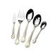 St. James Gold Accent Napoleon Bead 18/10 Stainless Steel 65-piece Flatware Set