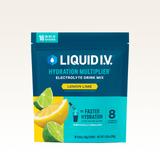 Liquid I.V. Lemon Lime Powdered Hydration Multiplier (16 pack) - Powdered Electrolyte Drink Mix Packets