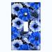 WorldAcc Blue White Flowers 1-Gang Toggle Light Switch Wall Plate in Blue/White | 4.5 H x 2.75 W x 0.15 D in | Wayfair F-T1-FlwrBluWt