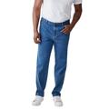 Men's Big & Tall Liberty Blues™ Relaxed-Fit Stretch 5-Pocket Jeans by Liberty Blues in Stonewash (Size 50 40)