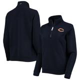 Women's Vineyard Vines Navy Chicago Bears Shep Shirt Quarter-Zip Sweatshirt