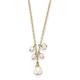 14ct Yellow Gold Lobster Claw Closure Freshwater Cultured Pearl and Cable Chain With 1 In Ext Necklace 14 I Jewelry for Women