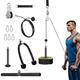 Cable Pulley System Home Gym, Fitness Gym Equipment for Home with Triceps Rope and Straight Pull Down Bar, Weight Pulley System Exercise for Biceps Tricep Arm Shoulder Back