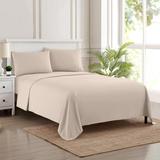 Deep Pocket Soft Microfiber 4-piece Solid Color Bed Sheet Set