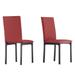 Darcy Espresso Metal Upholstered Dining Chair (Set of 2) by iNSPIRE Q Bold