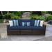 kathy ireland River Brook 3 Piece Outdoor Wicker Patio Furniture Set 03c