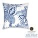 kathy ireland HOME Palm Court Azul 18" x 18" Decorative Pillow Polyester/Polyfill blend | 18 H x 18 W x 3 D in | Wayfair PALCA18X18DP