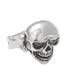 Mysterious Skull,'Men's Hand Crafted Sterling Silver Cocktail Ring'