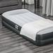 Twin 16.1" Air Mattress - Sealy Tritech Inflatable Bed w/ Built-In AC Pump & Bag in Gray | 75.2 H x 38.19 W 16.1 D Wayfair 94051E-BW