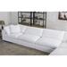 White Sectional - Wade Logan® Albirta 134" Wide Reversible Modular Corner Sectional w/ Ottoman Polyester | 34 H x 178 W x 90 D in | Wayfair