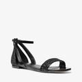 Michael Kors Shoes | Cardi Flat Sandal In Chunky Glitter | Color: Black | Size: 8.5