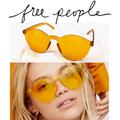 Free People Accessories | Free People Vibrant Tinted Sunglasses | Color: Gold | Size: Os