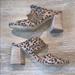 Free People Shoes | Free People Rosie Ruffle Leopard Print Mules | Color: Black/Brown | Size: 9