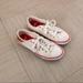 Levi's Shoes | Levi’s White Sneakers | Color: Red/White | Size: 6.5