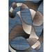 Blue/Brown 25 x 0.28 in Area Rug - Wrought Studio™ Nekizia Abstract Area Rug Polypropylene | 25 W x 0.28 D in | Wayfair