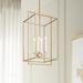 Sinfi 10 1/4" Wide Brushed Gold Iron 4-Light Foyer Chandelier