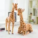 Énorme girafe en peluche de la vie réelle poupées animales en peluche mignonnes beurre de girafe