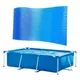 Couverture solaire rectangulaire pour piscine, Film isolant anti-poussière pour intérieur et